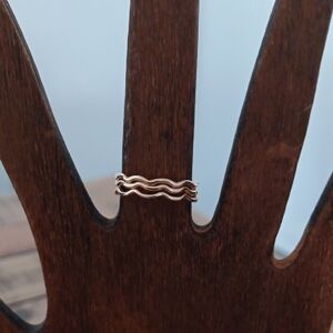 Wavy Gold Filled Ring Set